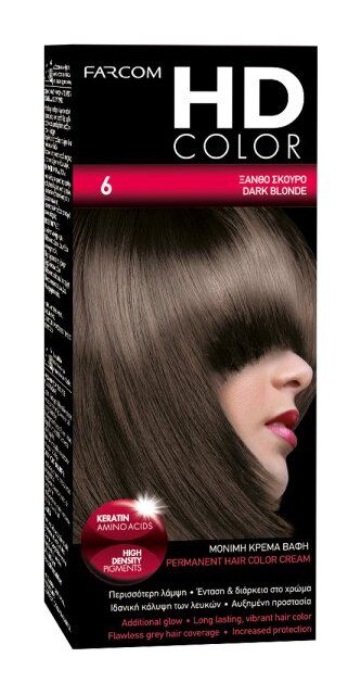 Farcom HD Hair Color 60ML 6