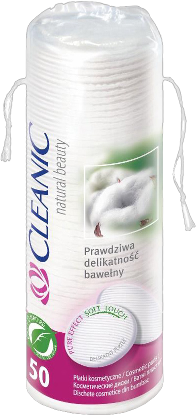 CLEANIC COTTON PADS PURE PADS PURE EFFECT EFFECT 50PCS