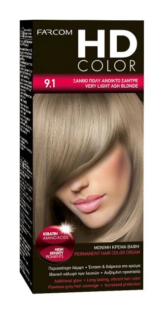 Farcom HD Hair Color 60ML 9.1